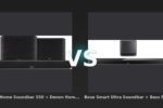 Vergleich: Denon Home Soundbar 550 + Denon Home 250 Doppelpack Schwarz vs Bose Smart Ultra Soundbar + Bass Module 500 Schwarz - Denon Home Soundbar 550 Bundle vs. Bose Smart Ultra Soundbar Bundle: Der Soundbar-Vergleich