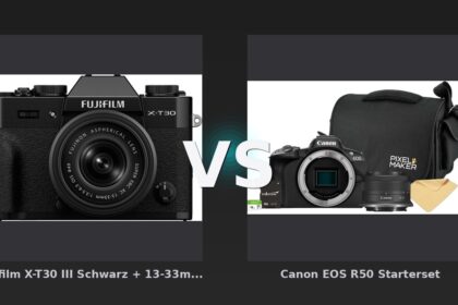 Vergleich: Fujifilm X-T30 III Schwarz + 13-33mm f/3.5-6.3 vs Canon EOS R50 Starterset - Canon EOS R50 Starterset vs. Fujifilm X-T30 III Bundle: Der bessere Einstieg 2026