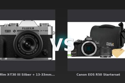 Vergleich: Fujifilm X-T30 III Silber + 13-33mm f/3.5-6.3 vs Canon EOS R50 Starterset - Canon EOS R50 vs Fujifilm X-T30 III: Einsteiger-Spiegellose im Value-Check