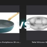 Vergleich: GreenPan Evolution Bratpfanne 28 cm Blue vs Tefal Virtuoso Wok 28 cm - GreenPan Evolution Bratpfanne vs Tefal Virtuoso Wok: Klarer Sieg für den Preis-Leistungs-Wok