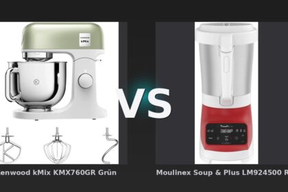 Vergleich: Kenwood kMix KMX760GR Grün vs Moulinex Soup & Plus LM924500 Rot - Kenwood kMix vs. Moulinex Soup & Plus: Klassik trifft auf Innovation