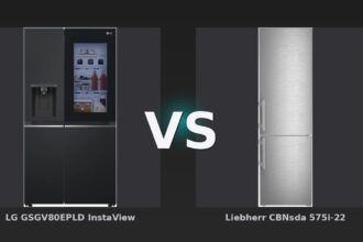 Vergleich: LG GSGV80EPLD InstaView vs Liebherr CBNsda 575i-22 - LG InstaView GSGV80EPLD vs Liebherr CBNsda 575i-22: Preis-Leistungs-Sieger mit klarem Vorsprung