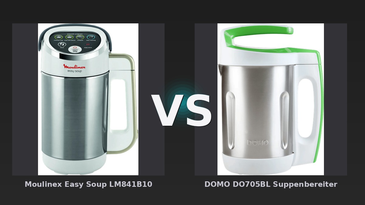 Vergleich: Moulinex Easy Soup LM841B10 vs DOMO DO705BL Suppenbereiter - Moulinex Easy Soup LM841B10 vs DOMO DO705BL Suppenbereiter – Der datenbasierte Vergleich