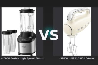 Vergleich: Philips 7000 Series High Speed Standmixer HR3760/10 vs SMEG HMF01CREU Crème - Philips 7000 Series vs SMEG HMF01: Der datenbasierte Mixer-Vergleich