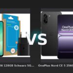 Vergleich: Samsung Galaxy A26 128GB Schwarz 5G + Basis-Zubehörset vs OnePlus Nord CE 5 256GB Schwarz 5G + BlueBuilt Backcover Schwarz - Samsung Galaxy A26 vs. OnePlus Nord CE 5: Mittelklasse-Duell mit klarem Preis-Leistungs-Sieger