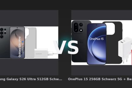 Vergleich: Samsung Galaxy S26 Ultra 512GB Schwarz 5G + Basis-Zubehörset vs OnePlus 15 256GB Schwarz 5G + Basis-Zubehörset - Galaxy S26 Ultra vs OnePlus 15: Wer bietet 2026 das bessere Gesamtpaket?