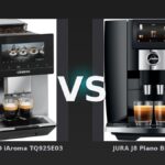 Vergleich: Siemens EQ900 iAroma TQ925E03 vs JURA J8 Piano Black (EA) - Siemens EQ900 vs JURA J8: Der Vollautomaten-Vergleich