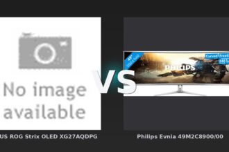 Vergleich: ASUS ROG Strix OLED XG27AQDPG vs Philips Evnia 49M2C8900/00 - ASUS ROG Strix OLED XG27AQDPG vs Philips Evnia 49M2C8900/00: Der 500-Hz-Showdown gegen das Ultrawide