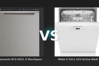 Vergleich: Bauknecht B7U HS51 X MaxiSpace vs Miele G 5611 SCU Active Weiß - Bauknecht B7U HS51 X vs. Miele G 5611 SCU Active: Effizienz schlägt Preis