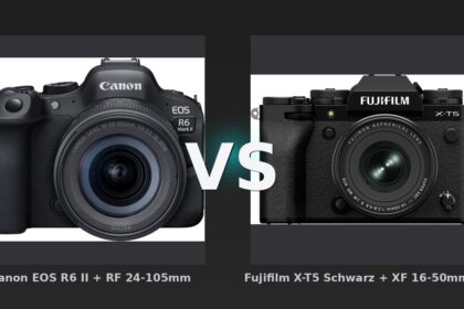Vergleich: Canon EOS R6 II + RF 24-105mm vs Fujifilm X-T5 Schwarz + XF 16-50mm f/2.8-4.8 R LM WR - Canon EOS R6 II vs. Fujifilm X-T5: Der Kampf der Kit-Könige 2026