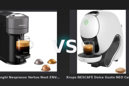 Vergleich: De'Longhi Nespresso Vertuo Next ENV120.GY vs Krups NESCAFÉ Dolce Gusto NEO Caffè YY5677 - De'Longhi Vertuo Next vs. Krups Dolce Gusto NEO: Der Kapsel-Krieg 2026