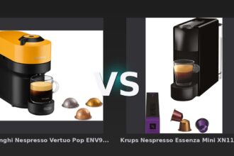 Vergleich: De'Longhi Nespresso Vertuo Pop ENV90.Y vs Krups Nespresso Essenza Mini XN1108 Schwarz - De'Longhi Vertuo Pop vs. Krups Essenza Mini: Der große Nespresso-Zweikampf 2026