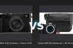 Vergleich: Fujifilm X-E5 Schwarz + 23mm f/2.8 vs Canon EOS R8 Starterset + RF 50 mm f/1.8 STM - Fujifilm X-E5 vs. Canon EOS R8: Der Kampf zwischen Retro-Charme und Vollformat-Power
