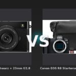 Vergleich: Fujifilm X-E5 Schwarz + 23mm f/2.8 vs Canon EOS R8 Starterset + RF 50 mm f/1.8 STM - Fujifilm X-E5 vs. Canon EOS R8: Der Kampf zwischen Retro-Charme und Vollformat-Power