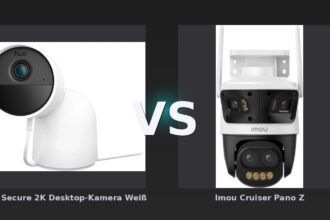 Vergleich: Hue Secure 2K Desktop-Kamera Weiß vs Imou Cruiser Pano Z - Philips Hue Secure 2K vs. Imou Cruiser Pano Z: Der Pano-Sieger kommt von Imou