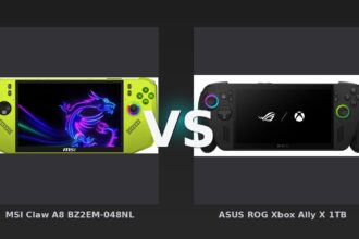 Vergleich: MSI Claw A8 BZ2EM-048NL vs ASUS ROG Xbox Ally X 1TB - MSI Claw 8 AI+ vs. ASUS ROG Ally X: Der neue Maßstab im Handheld-Kampf?