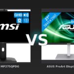 Vergleich: MSI PRO MP275QPDG vs ASUS ProArt Display PA279CV - MSI PRO MP275QPDG vs. ASUS ProArt PA279CV: QHD-Gaming vs. 4K-Profi