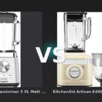 Vergleich: Magimix Power Standmixer 5 XL Matt Chrom vs KitchenAid Artisan K400 5KSB4026EAC Crème + Zitruspressenaufsatz - Magimix Power Standmixer 5 XL vs KitchenAid Artisan K400: Der Power-Vergleich
