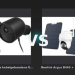 Vergleich: Philips Hue Secure kabelgebundene Überwachungskamera Schwarz Doppelpack vs Reolink Argus B440 + Solar Panel 2 Doppelpack - Philips Hue Secure vs. Reolink Argus B440: Der Kampf um die smarte Überwachung