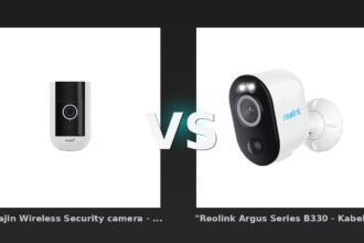 Vergleich: "omajin Wireless Security camera - Weiß" vs "Reolink Argus Series B330 - Kabellose 2K Außenkamera mit Licht - Weiß" - omajin vs. Reolink Argus B330: 2K-Auflösung schlägt den Preisvorteil